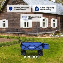 AREBOS Handwagen Vouwbare Dak Handwagen Vouwbare Trolley Uitrustingswagen Blauw 16 AREBOS Handwagen Vouwbare Dak Handwagen Vouwbare Trolley Uitrustingswagen Blauw -Winkel Voor Kampeerartikelen 1200x1200 1965