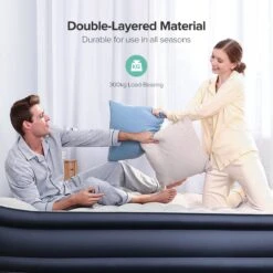 Sable Luxe Queen Size 2 Persoons Luchtmatras Met Ingebouwd Kussen, Opblaasbaar Luchtbed Met Ingebouwde Elektrische Pomp Voor Kamperen, Reizen Of Overnachtende Gasten Of Festival -Winkel Voor Kampeerartikelen 1200x1200 1971