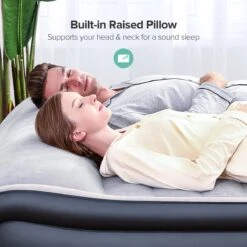 Sable Luxe Queen Size 2 Persoons Luchtmatras Met Ingebouwd Kussen, Opblaasbaar Luchtbed Met Ingebouwde Elektrische Pomp Voor Kamperen, Reizen Of Overnachtende Gasten Of Festival -Winkel Voor Kampeerartikelen 1200x1200 1976