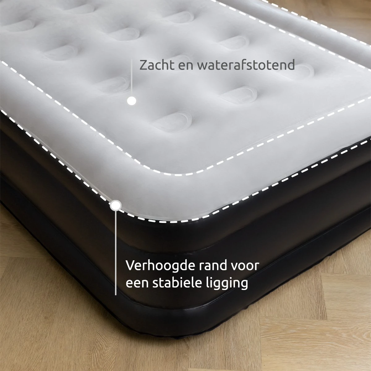 BluMill Eenpersoons Luchtbed - Met Ingebouwde Pomp - Luchtbed Zelfopblazend - Incl. Draagtas - 191x99x36 Cm 5 BluMill Eenpersoons Luchtbed - Met Ingebouwde Pomp - Luchtbed Zelfopblazend - Incl. Draagtas - 191x99x36 Cm - Afbeelding 3