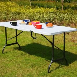 Casaria Tuintafel Opvouwbaar – Met Draaggreep 220x70 Cm – Wit -Winkel Voor Kampeerartikelen 1200x1200 265