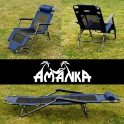 Ligstoel 155x60cm - Opvouwbaar Campingstoel Ligbed Strandstoel Tuinstoel Vouwligstoel Blauw -Winkel Voor Kampeerartikelen 1200x1200 305