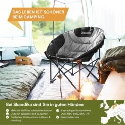Skandika Moonchair Sirkka – Campingstoelen – Klapstoel – Vouwstoel – Kampeerstoel - Grote, Comfortabele, Campingstoel Opvouwbaar, Gepolsterd, Koelvak, Drinkhouder, Draaggreep En Draagtas, Antislipvoetjes - Max. 150 Kg – Zwart/grijs 15 Skandika Moonchair Sirkka – Campingstoelen – Klapstoel – Vouwstoel – Kampeerstoel - Grote, Comfortabele, Campingstoel Opvouwbaar, Gepolsterd, Koelvak, Drinkhouder, Draaggreep En Draagtas, Antislipvoetjes - Max. 150 Kg – Zwart/grijs -Winkel Voor Kampeerartikelen 1200x1200 354