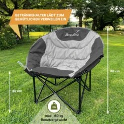 Skandika Moonchair Sirkka – Campingstoelen – Klapstoel – Vouwstoel – Kampeerstoel - Grote, Comfortabele, Campingstoel Opvouwbaar, Gepolsterd, Koelvak, Drinkhouder, Draaggreep En Draagtas, Antislipvoetjes - Max. 150 Kg – Zwart/grijs 16 Skandika Moonchair Sirkka – Campingstoelen – Klapstoel – Vouwstoel – Kampeerstoel - Grote, Comfortabele, Campingstoel Opvouwbaar, Gepolsterd, Koelvak, Drinkhouder, Draaggreep En Draagtas, Antislipvoetjes - Max. 150 Kg – Zwart/grijs -Winkel Voor Kampeerartikelen 1200x1200 355