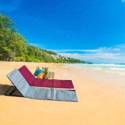 Strandmat Opvouwbaar Met Schouderband - Strandstoel Grijs 145x47x52 -Winkel Voor Kampeerartikelen 1200x1200 368