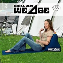 CKB LTD - Chill Out - Luchtbed - Campingstoel - Wedge Opblaasbare Ligstoel - Blauw Strandstoel 1 Persoons Volwassen Luchtbedden Kampeerstoel Vouwstoel Stoel Slaapmatje Slaapmatten Opvouwbaar Volwassenen Tuinstoel Opblaasstoel Kampeerstoelen Lucht -Winkel Voor Kampeerartikelen 1200x1200 459