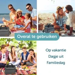 ForDig Koeltas L Zwart (15 Liter) - Gemaakt Van 600D Polyester Met PEVA-Voering - Ruimte Voor 20 Blikjes Of 10 Halve Liter Flessen - Opvouwbaar Koel Tas Met Easy-Acces Flap - Ruimte Voor Bestek - Picknick Cool Bag - Coolerbag - Grote Cooler -Winkel Voor Kampeerartikelen 1200x1200 557