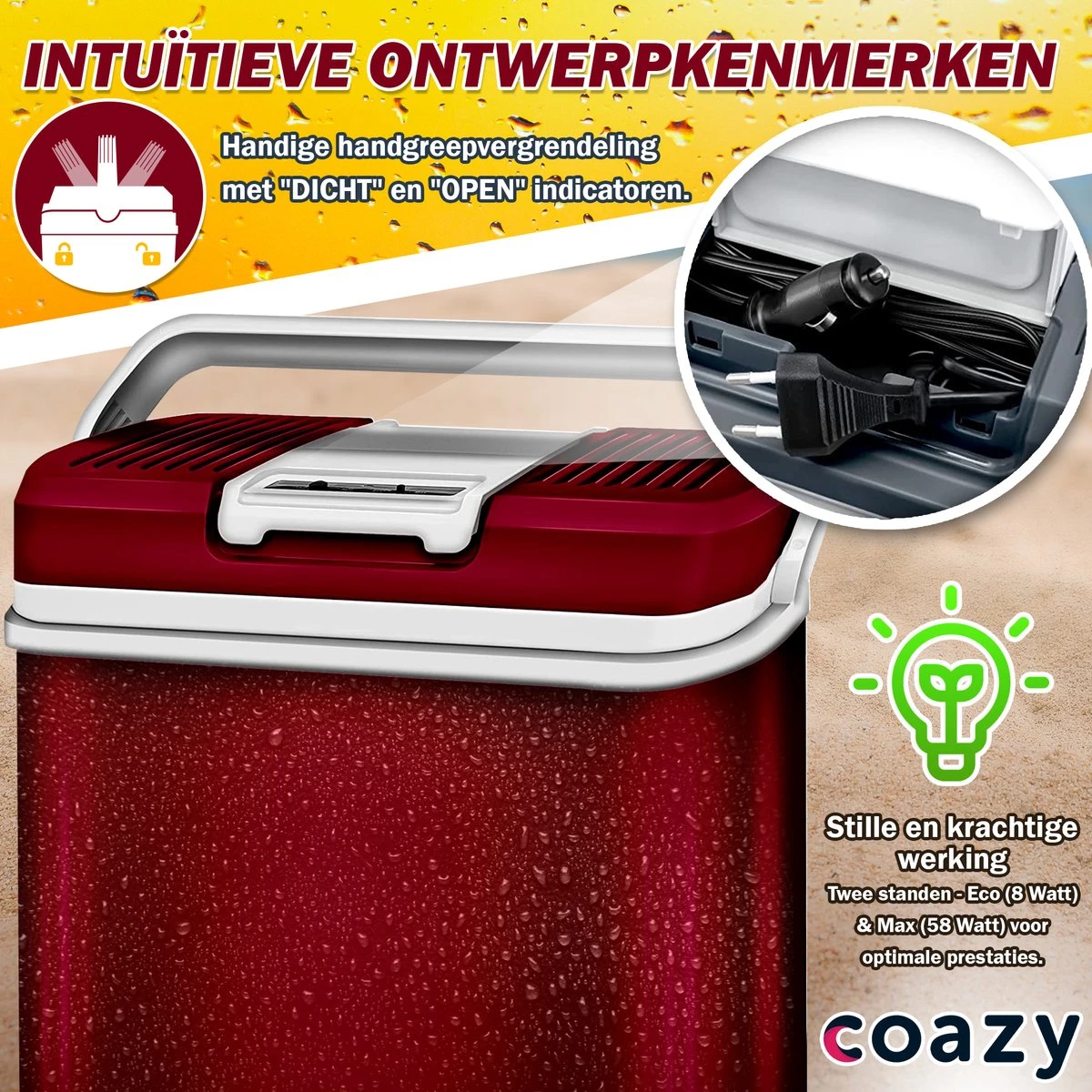Koelbox 24L Met ECO Modus Voor Auto & Camping - Frigobox Elektrisch 24 Liter Met 12v 230 Volt - Verkoelt En Verwamt - MiniBar - Mini Koelkast 9 Koelbox 24L Met ECO Modus Voor Auto & Camping - Frigobox Elektrisch 24 Liter Met 12v 230 Volt - Verkoelt En Verwamt - MiniBar - Mini Koelkast - Afbeelding 7