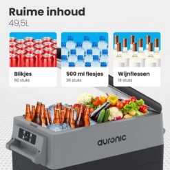 Auronic Elektrische Koelbox - 40.5L - Compressor - 12V En 240V - Grijs 21 Auronic Elektrische Koelbox - 40.5L - Compressor - 12V En 240V - Grijs -Winkel Voor Kampeerartikelen 1200x1200 610