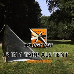 MacGyver® ‘3-in-1’ Tent | Tarp – Schaduwdoek – Hangmat | Strandtent | Outdoor-tent | Shelter | Vistent | 280 X 280 Cm | Camouflage | Waterdicht | Lichtgewicht -Winkel Voor Kampeerartikelen 1200x1200 64