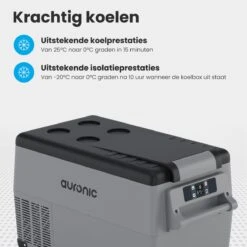 Auronic Elektrische Koelbox - 30.4L - Compressor - 12V En 240V - Grijs -Winkel Voor Kampeerartikelen 1200x1200 714