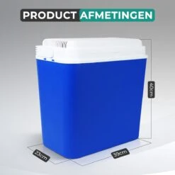 Niceey Thermo Elektrische Koelbox - 24 Liter - Koelbox Elektrisch 12v 230 Volt - Coolbox - Koelt & Verwarmt - Blauw -Winkel Voor Kampeerartikelen 1200x1200 725
