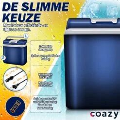 Coazy Koelbox 24L Elektrisch 12v 230 Volt - Met ECO Modus Voor Auto & Camping - Elektrische Frigobox Klein - Verkoelt En Verwarmt - Eco Modus - MiniBar - Electrische Mini Koelkast -Winkel Voor Kampeerartikelen 1200x1200 782