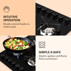 Trifecta 6 Gaskookplaat 6-pits Grote, Normale En Extra Glaskeramische Branders -Winkel Voor Kampeerartikelen 1200x1200 946