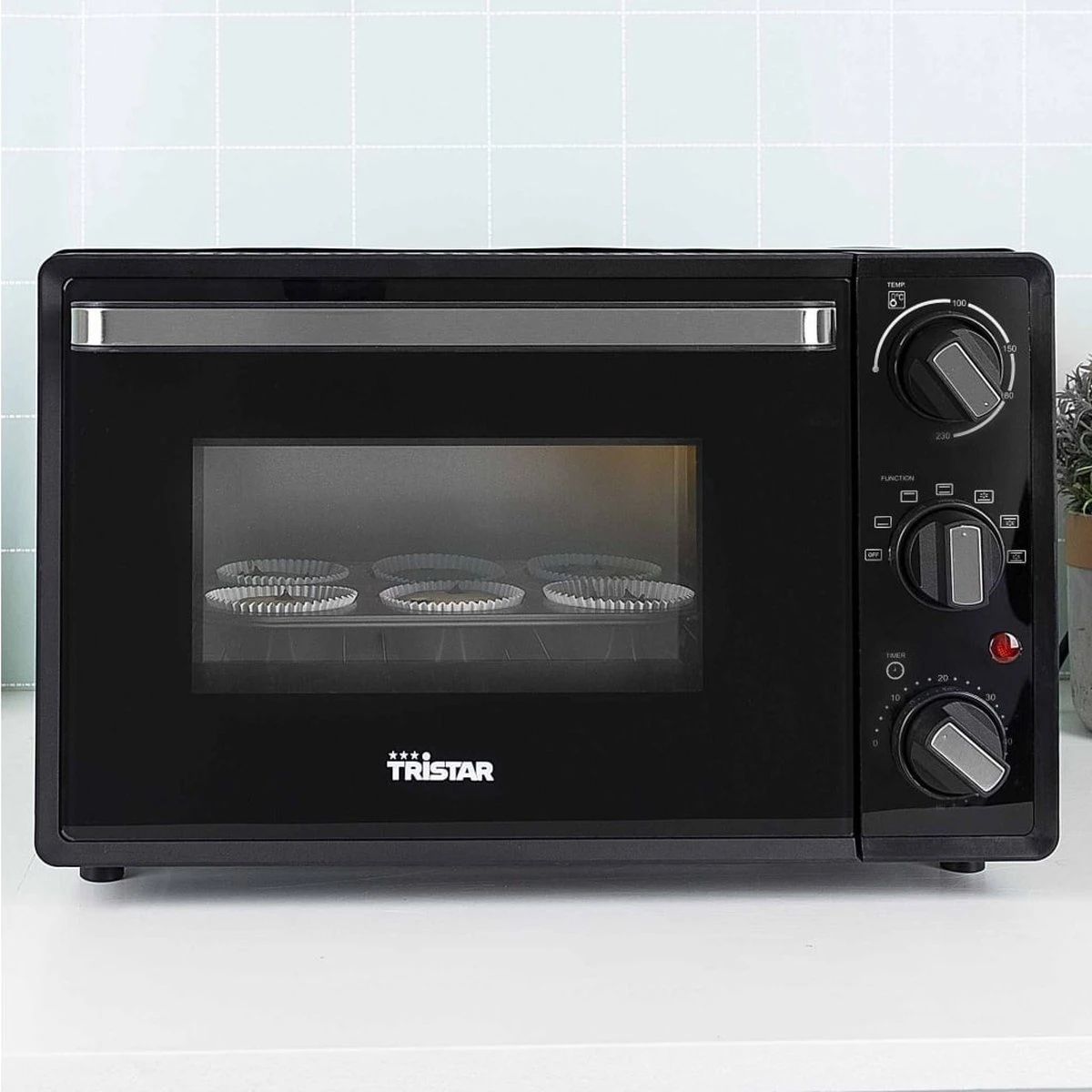 Tristar Oven OV-3622 - Camping Oven 19 Liter - 800 Watt - Vrijstaande Convectieoven - Zwart 17 Tristar Oven OV-3622 - Camping Oven 19 Liter - 800 Watt - Vrijstaande Convectieoven - Zwart - Afbeelding 15