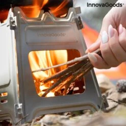 Innovagoods INKLAPBARE STALEN CAMPINGOVEN FLAMET - Camping Oven - Mini Oven - Camping Oventje - Oventje Camping - Mini Oven Vrijstaand - Mini Oventje -Winkel Voor Kampeerartikelen 1200x1200 967