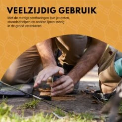 Stalen Haringen Set Van 50st. - Premium Staal - Grondanker - Tent Haring - Grondhaken - Tent Spijker - 20cm Lang - 3cm Haak - 3,5mm Premium Dikte Tentharing - Groots® -Winkel Voor Kampeerartikelen 1200x1200 99