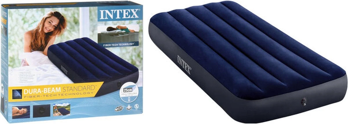 Intex Downy Twin Luchtbed - 1-persoons - 191x76x22 Cm 8 Intex Downy Twin Luchtbed - 1-persoons - 191x76x22 Cm - Afbeelding 6