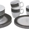 Bo-Camp - Servies - Classic - 16-Delig - Wit/Grijs -Winkel Voor Kampeerartikelen 1200x478 3