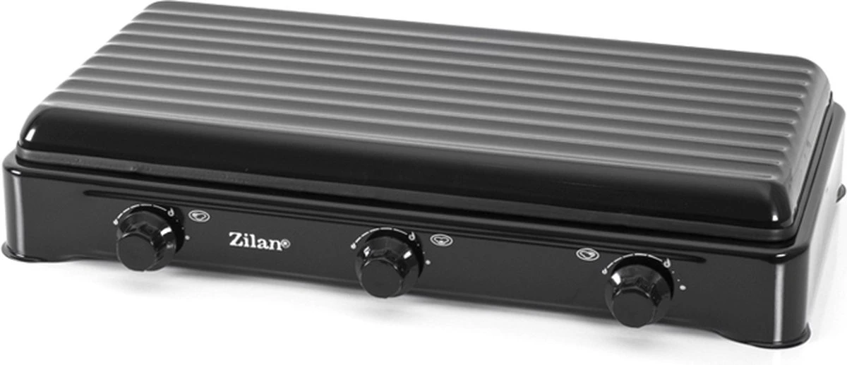 Zilan - Gas Kooktoestel 3 Pits - Campingkooktoestel - Gaskookplaat - Zwart 6 Zilan - Gas Kooktoestel 3 Pits - Campingkooktoestel - Gaskookplaat - Zwart - Afbeelding 4