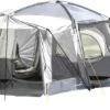 Skandika Pitea XL CROSS Tent – Koepeltenten - Autotent – Campingtent Voor SUV, Caddy, Auto, CUV - Voor Max. 4 Personen – Vrijstaand – Met/zonder Slaapcabine – Max. Stahoogte 230 Cm – 3000mm Waterkolom - 475 X 290 X 230 Cm (LxBxH) – Kamperen - Grijs -Winkel Voor Kampeerartikelen 1200x552