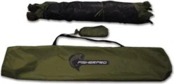 FisherPro Karpertent Met Stormcover – Vistent – Tent - Bescherming Tegen Zon En Wind – 100% Waterdichte Stormhoes – Met Handige Meeneemtas – Ook Geschikt Als Strandtent Of Festivaltent – Extra Veiligheid En Warmte Door Stormcover -Winkel Voor Kampeerartikelen 1200x582 1
