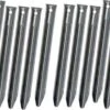 Klassieke Stalen V-vormige Tentharingen Set - 16 Stuks - 18 Cm | Lange Hoekharingen Van Staal Voor Opzetten Tent | Halfronde Haringen | Camping | Kamperen