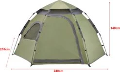 Pro-Tec Tent Nybro Automatisch 240x205x140 Cm Donkergroen -Winkel Voor Kampeerartikelen 1200x726 3