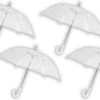 4 Stuks Paraplu Transparant Plastic Paraplu's 100 Cm - Doorzichtige Paraplu - Trouwparaplu - Bruidsparaplu - Stijlvol - Bruiloft - Trouwen - Fashionable - Trouwparaplu -Winkel Voor Kampeerartikelen 1200x729 2