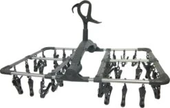 Bo-Camp Droogcarrousel Met Knijpers - Klemkleerhaak - Opvouwbaar - 36 Knijpers - Grijs