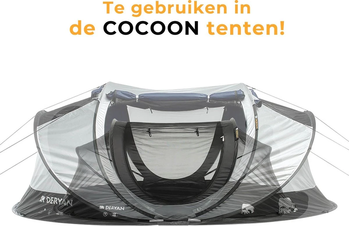 Deryan Luxe Pop-up Reisklamboe - Lichtgewicht 2 Persoons Klamboe – Geimpregneerd - Slaapcompartiment Voor Tent - Binnentent 10 Deryan Luxe Pop-up Reisklamboe - Lichtgewicht 2 Persoons Klamboe – Geimpregneerd - Slaapcompartiment Voor Tent - Binnentent - Afbeelding 8