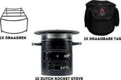 Dutch Rocket Stove - Rocket Stove - Kooktoestel Op Houtvuur - Met Draagtas - Dutch Oven 11 Dutch Rocket Stove - Rocket Stove - Kooktoestel Op Houtvuur - Met Draagtas - Dutch Oven -Winkel Voor Kampeerartikelen 1200x793 7