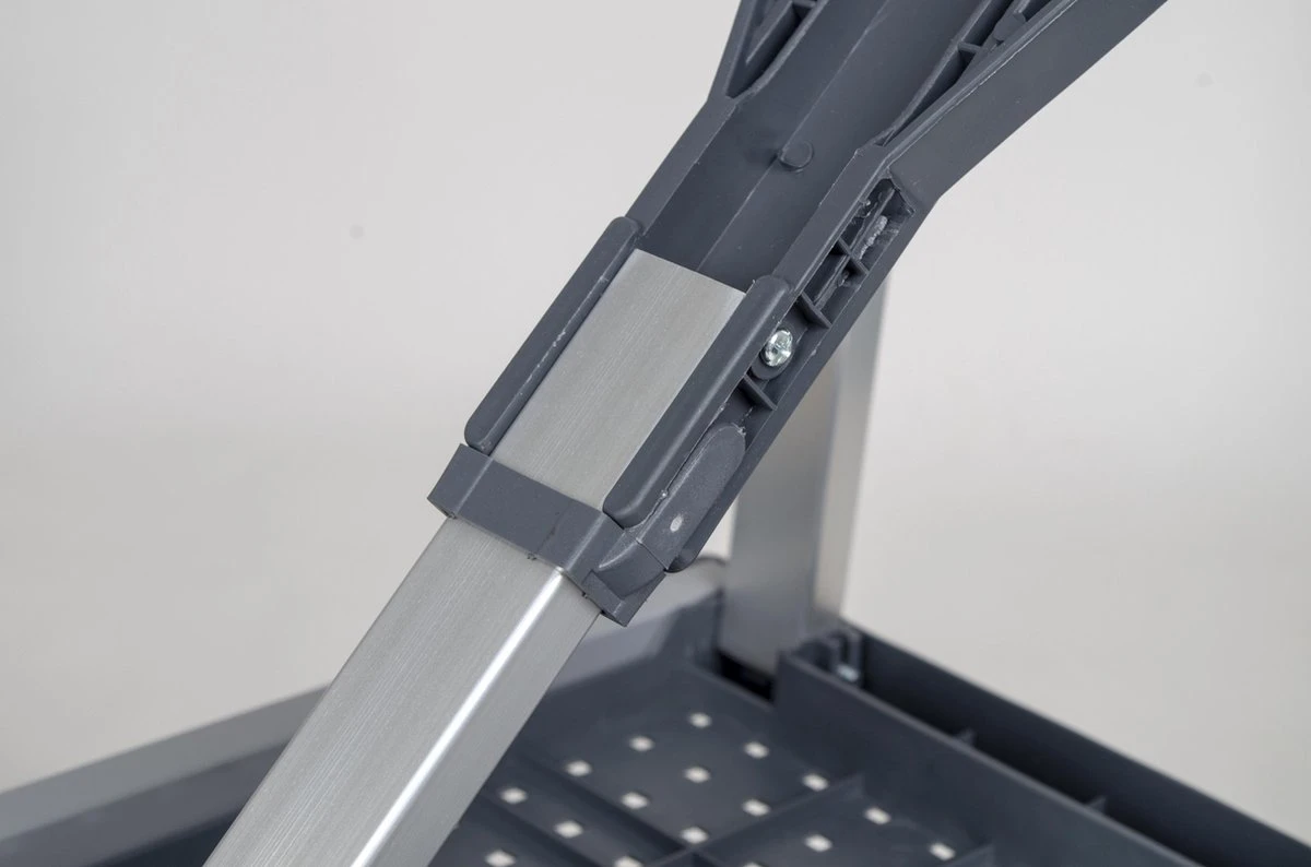 Bo-Camp Picknicktafel - Basic - Inklapbaar - Grijs 4 Bo-Camp Picknicktafel - Basic - Inklapbaar - Grijs - Afbeelding 2