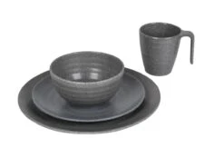 Bo-Camp Campingservies - 100% Melamine - 16-delig - Stone - Grijs -Winkel Voor Kampeerartikelen 1200x794 90