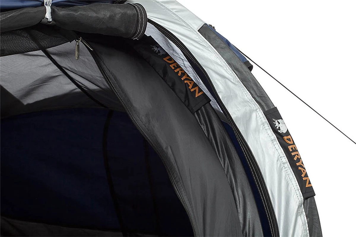 Deryan Cocoon Pop Up Tent - Slaapzak - Luchtbed - Luchtpomp - 4 Persoons - Zilver 15 Deryan Cocoon Pop Up Tent - Slaapzak - Luchtbed - Luchtpomp - 4 Persoons - Zilver - Afbeelding 13