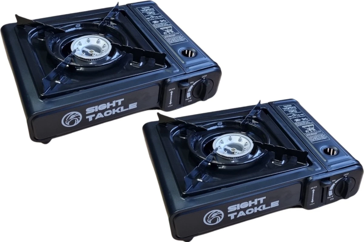 Camping Kookstel - Kooktoestel - Kampeer Kookstel - Gasstel - Gaspit - Kookplaat - Elektronische Ontsteking - 2 Stuks 3 Camping Kookstel - Kooktoestel - Kampeer Kookstel - Gasstel - Gaspit - Kookplaat - Elektronische Ontsteking - 2 Stuks