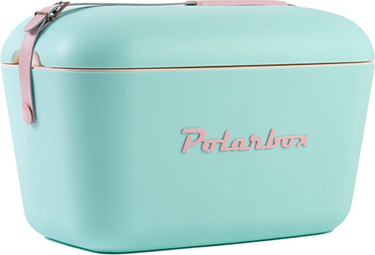 Merkloos Polarbox - Koelbox - Met Schouderband - Pastelgroen - 12 Liter - 40x26x(H)23cm 3 Merkloos Polarbox - Koelbox - Met Schouderband - Pastelgroen - 12 Liter - 40x26x(H)23cm
