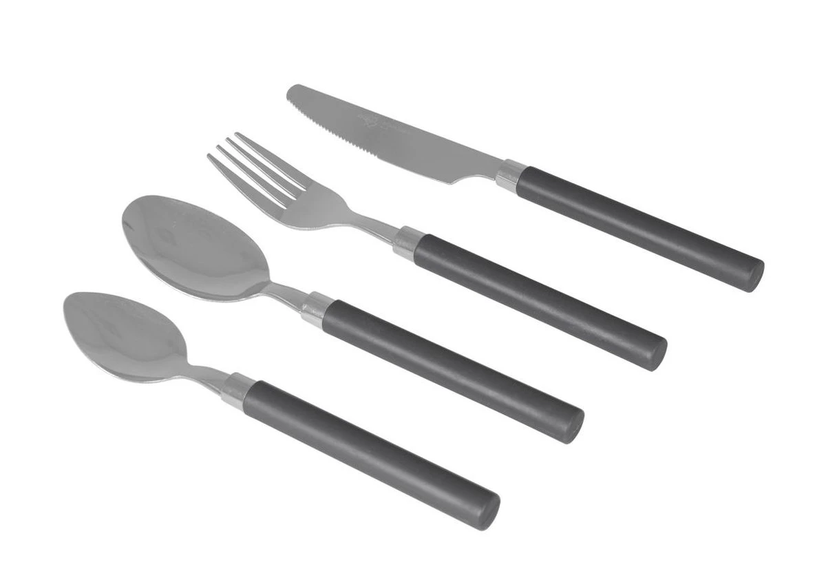 Bo-Camp - Bestekset - In Mandje - 24-Delig - 6 Persoons 4 Bo-Camp - Bestekset - In Mandje - 24-Delig - 6 Persoons - Afbeelding 2