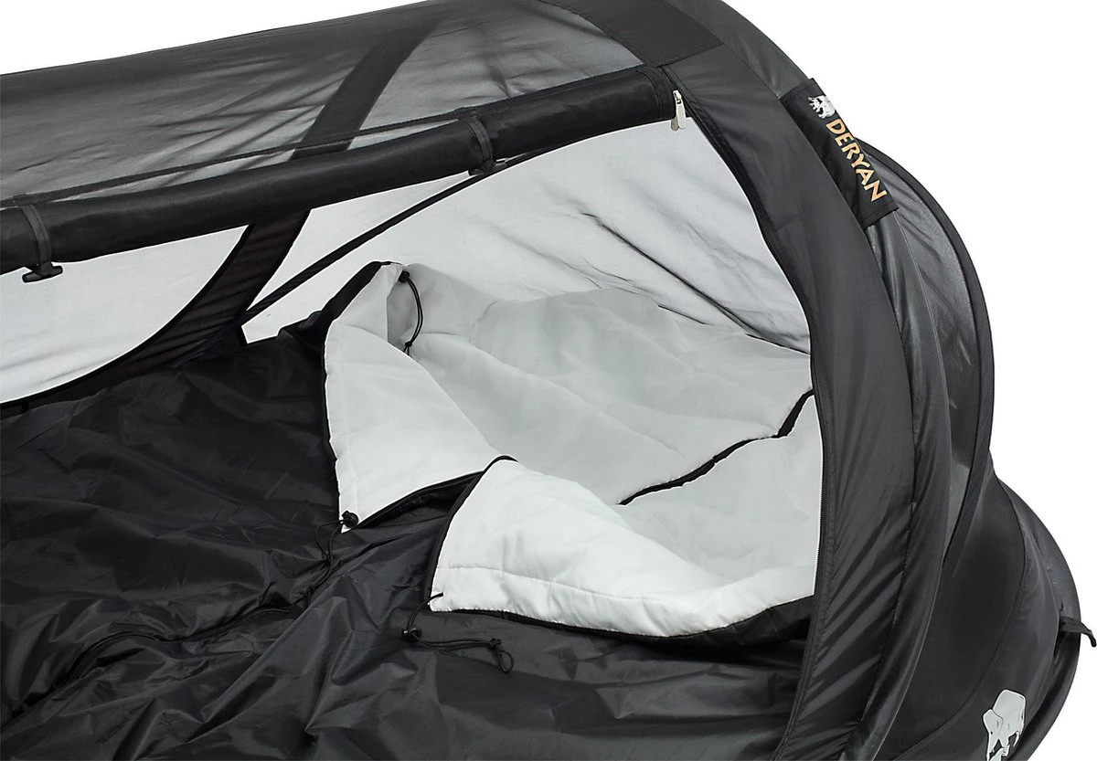 Deryan Luxe Pop-up Reisklamboe - Lichtgewicht 2 Persoons Klamboe – Geimpregneerd - Slaapcompartiment Voor Tent - Binnentent 6 Deryan Luxe Pop-up Reisklamboe - Lichtgewicht 2 Persoons Klamboe – Geimpregneerd - Slaapcompartiment Voor Tent - Binnentent - Afbeelding 4