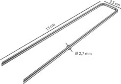Gardebruk Haringen Set Van 100 Gegalvaniseerd Staal LxØ 150x2,7mm -Winkel Voor Kampeerartikelen 1200x835