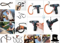 Bob Online ™ - 1 Stuk – Zwart – Gereedschaplijn – Gereedschaplanyard – Elasticate Tool Lanyard – Maximum Load Capacity 2 Kg – Elastisch Gereedschap Lanyard – Gereedschap Valbeveiliging Koord 8 Bob Online ™ - 1 Stuk – Zwart – Gereedschaplijn – Gereedschaplanyard – Elasticate Tool Lanyard – Maximum Load Capacity 2 Kg – Elastisch Gereedschap Lanyard – Gereedschap Valbeveiliging Koord -Winkel Voor Kampeerartikelen 1200x858