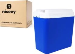 Niceey Thermo Elektrische Koelbox - 24 Liter - Koelbox Elektrisch 12v 230 Volt - Coolbox - Koelt & Verwarmt - Blauw -Winkel Voor Kampeerartikelen 1200x861