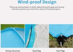 IGOODS Pop-up Tent - 2/3-Persoons - Blauw 13 IGOODS Pop-up Tent - 2/3-Persoons - Blauw -Winkel Voor Kampeerartikelen 1200x866 2