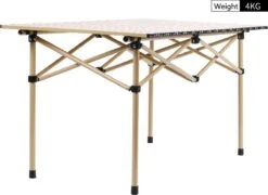 Buxibo - Lichtgewicht Vouwbare Campingtafel - Inklapbaar - Vis/Tuin/Picknick Tafel - Kamperen - Met Opberghoes - Aluminium - Grijs -Winkel Voor Kampeerartikelen 1200x876