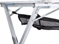 Campart Campingtafel XL TA-0806 - Opvouwbaar, Lichtgewicht En Met Verstelbare Poten - Kampeertafel Inklapbaar Inclusief Opbergtas - 140 X 80 X 70 Cm - Wit -Winkel Voor Kampeerartikelen 1200x891