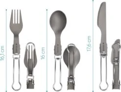 Navaris Campingbestek Van Titanium - Set Met Vork, Mes En Lepel - Inklapbaar - Bestekset Voor Onderweg - Inclusief Karabijnhaak En Bewaarzakje 16 Navaris Campingbestek Van Titanium - Set Met Vork, Mes En Lepel - Inklapbaar - Bestekset Voor Onderweg - Inclusief Karabijnhaak En Bewaarzakje -Winkel Voor Kampeerartikelen 1200x913 5