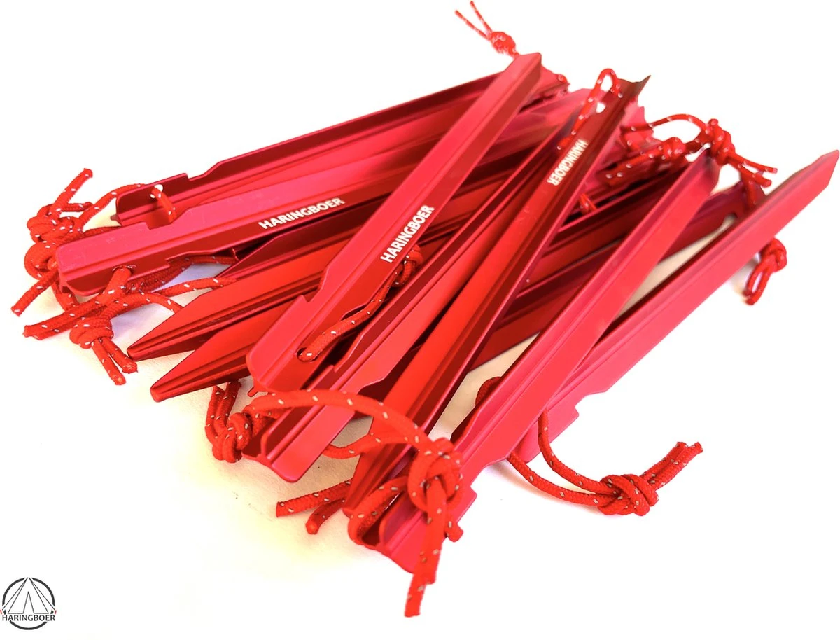 Haringboer Tentharingen - 18cm 7075-T6 Aluminium Y-haringen - Tentharingen Inclusief Haringzak 4 Haringboer Tentharingen - 18cm 7075-T6 Aluminium Y-haringen - Tentharingen Inclusief Haringzak - Afbeelding 2