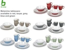 Bo-Camp Servies - Campingbord - 100% Melamine - 16-delig - Grijs -Winkel Voor Kampeerartikelen 1200x928 3