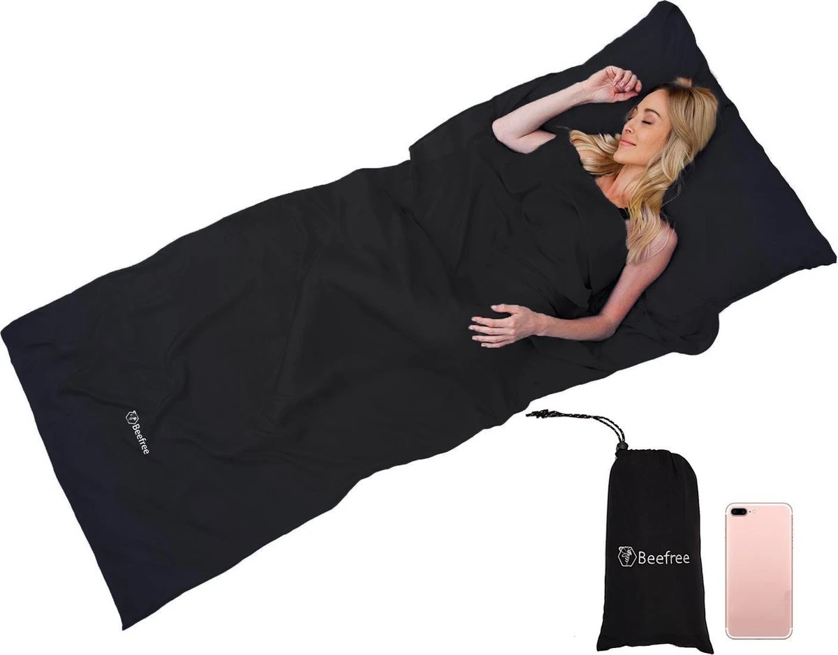 Beefree Lakenzak - Dunne Zomerslaapzak - Liner - Zwart 3 Beefree Lakenzak - Dunne Zomerslaapzak - Liner - Zwart
