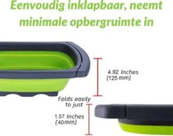 Buxibo - 3-Delige Keuken Vergiet Set Inklapbaar Groen/Grijs -Winkel Voor Kampeerartikelen 1200x948 2